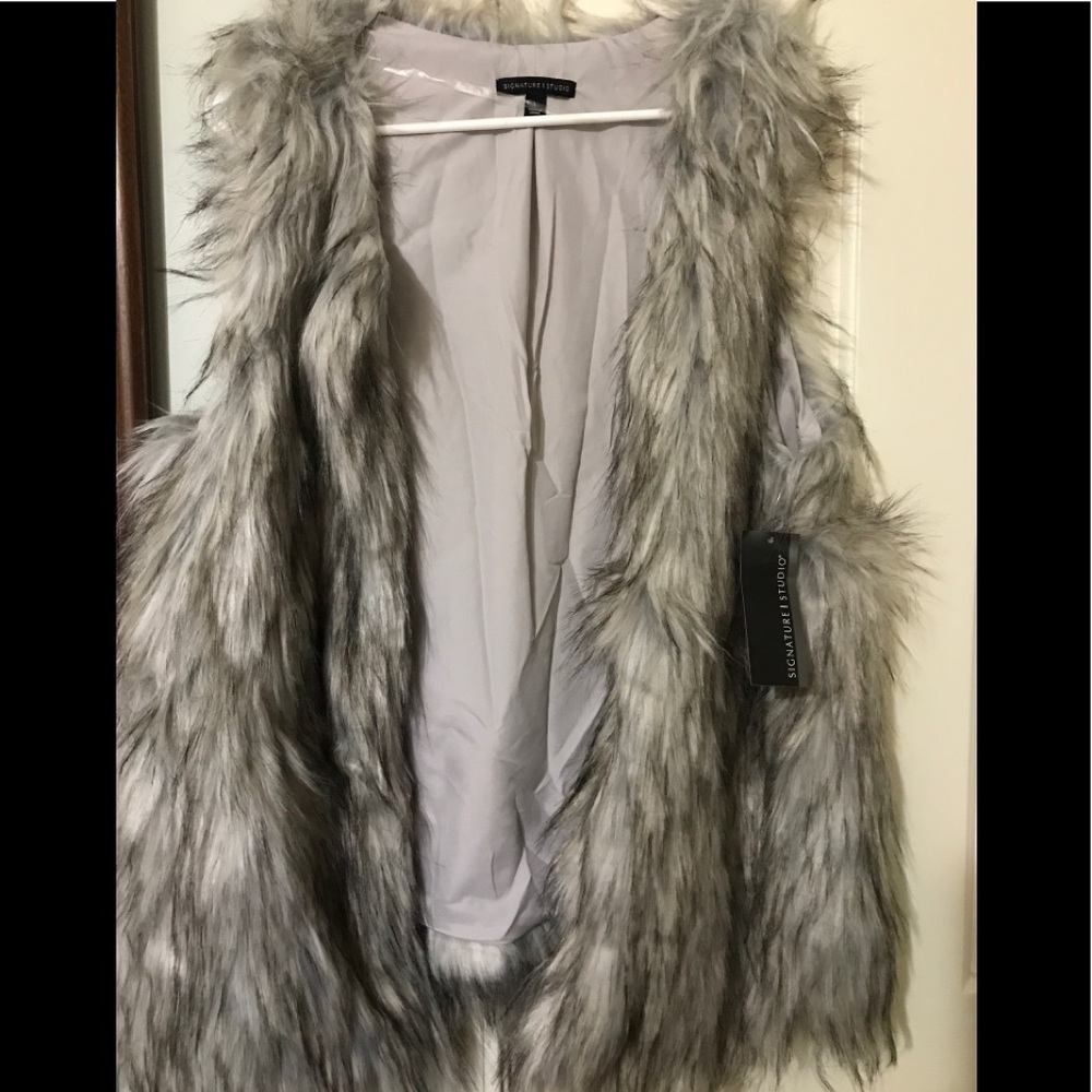 “Furry” vest- Signature Studio